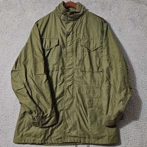 Cold Weather Field Military Coat Mens Small S Long Stock 8415-00-782-2937 EUC